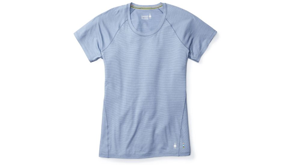 Smartwool Merino 150 Baselayer Pattern Short Sleeve-Women's, Blue Steel, Extra Large, SW015254474-XL