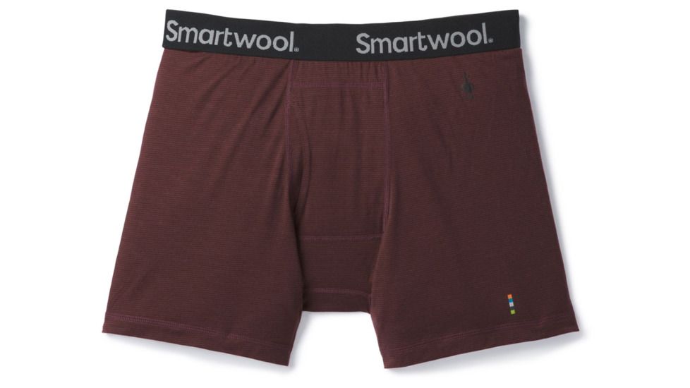 Smartwool Merino 150 Pattern Boxer Brief-Men's, Maroon, Extra Large, SW014012977-XL