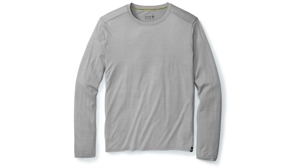 Smartwool Merino 150 Pattern Long Sleeve-Men's, Light Gray, Medium, SW016073039-M