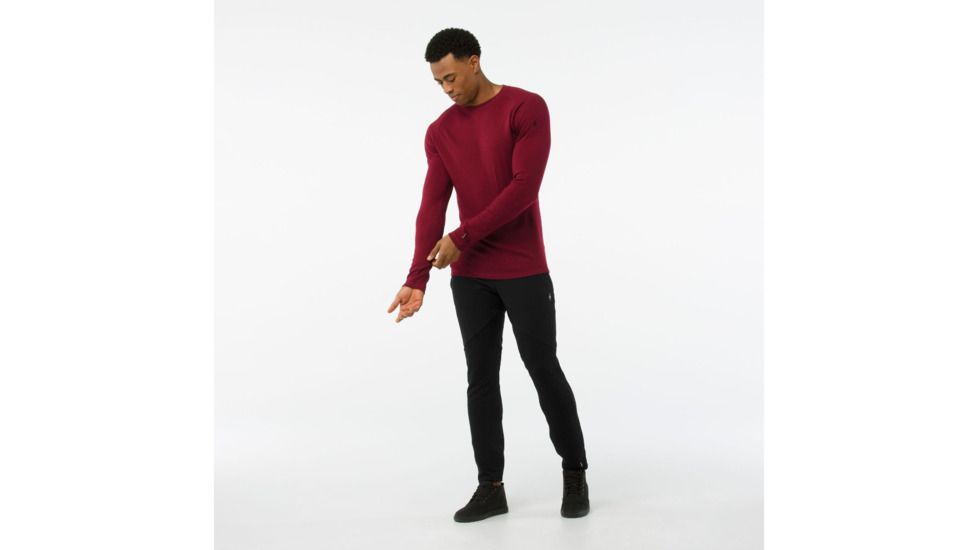 Smartwool Merino 250 Baselayer Crew-Men's, Tibetan Red H, Small, SW0NP600A14-S