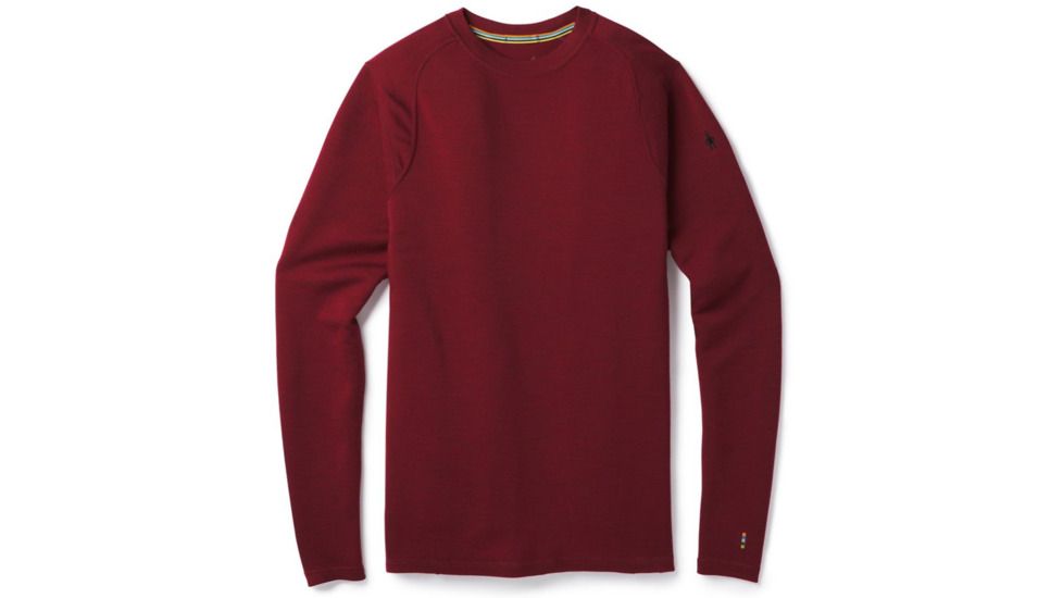 Smartwool Merino 250 Baselayer Crew-Men's, Tibetan Red H, Small, SW0NP600A14-S