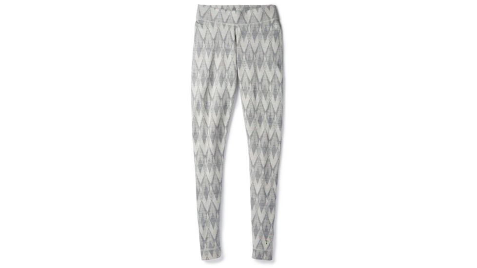 Smartwool Merino 250 Baselayer Pattern Bottom-Women's, Light Gray-Moonbeam Heather, Large, SW0NP207A42-L