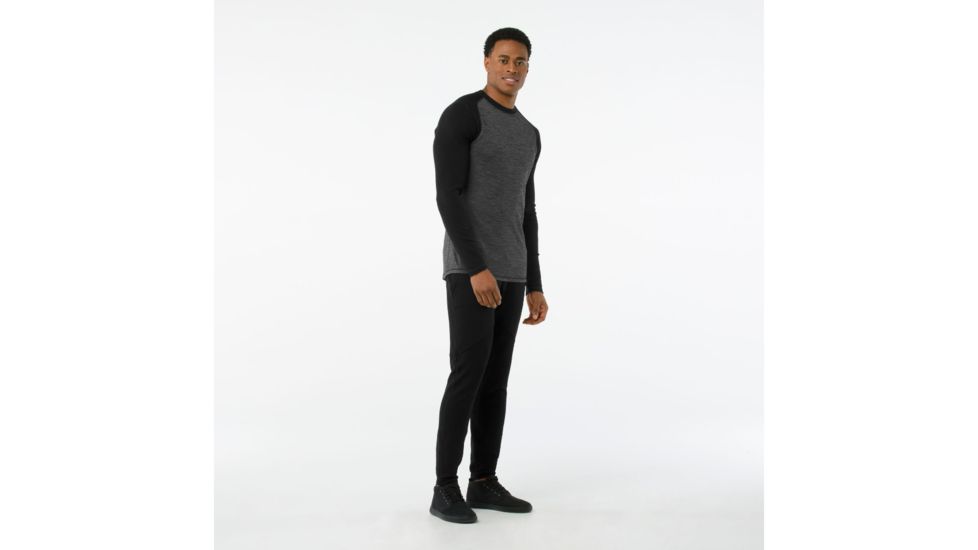 Smartwool Merino 250 Baselayer Pattern Crew - Mens, Black/Black, 2XL, SW0NP601002-XXL