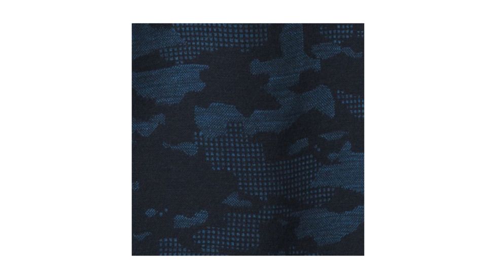 Smartwool Merino 250 Baselayer Pattern Zip T-Boy's, Deep Navy-Bright Cobalt, Extra Small, SW016123A40-XS