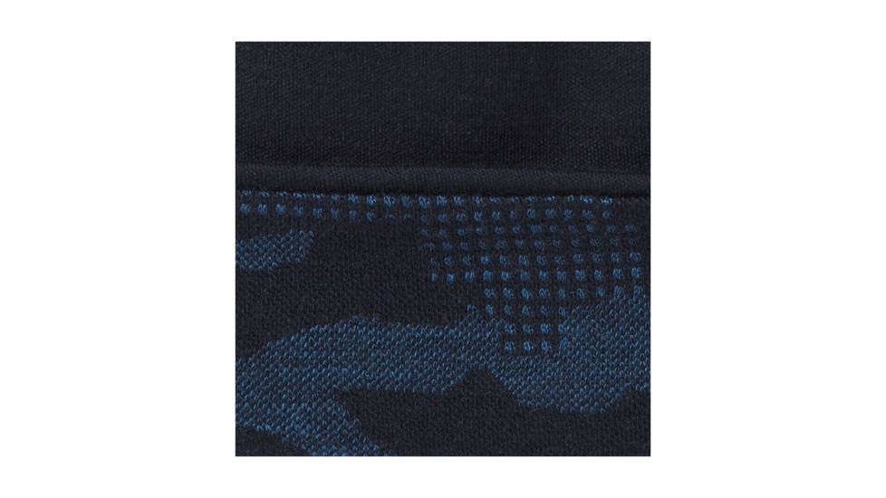 Smartwool Merino 250 Reversible Pattern Cuffed Beanie-Youth Unisex, Deep Navy-Bright Cobalt, Medium, SW018019A40-SM