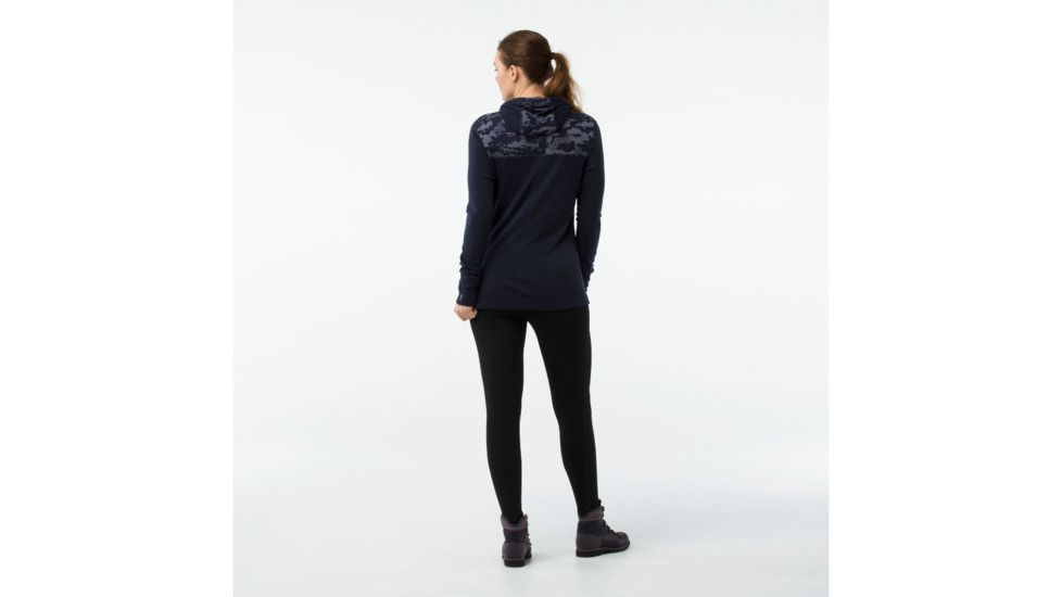 Smartwool Merino 250 Hoody-Women's, Deep Navy-Purple Mist, Extra Small, SW000327A70-XS