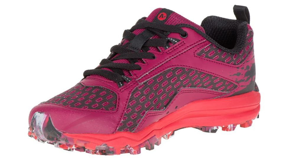 Merrell All Out Crush Trail Running Shoe - Women's-Beet Red-Medium-6
