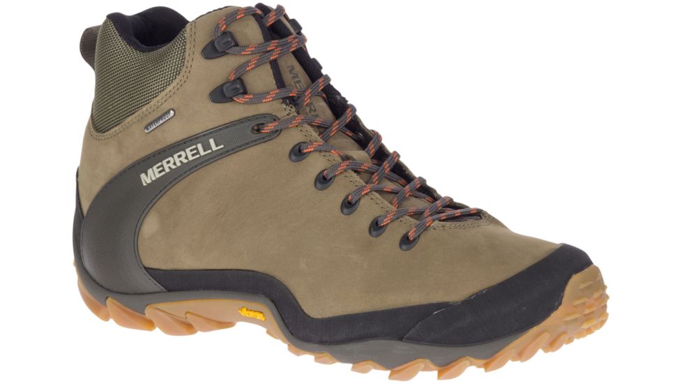 Merrell Cham 8 LTR Mid WP Hiking Shoes - Mens, Olive, 10 US, J033441-10.0