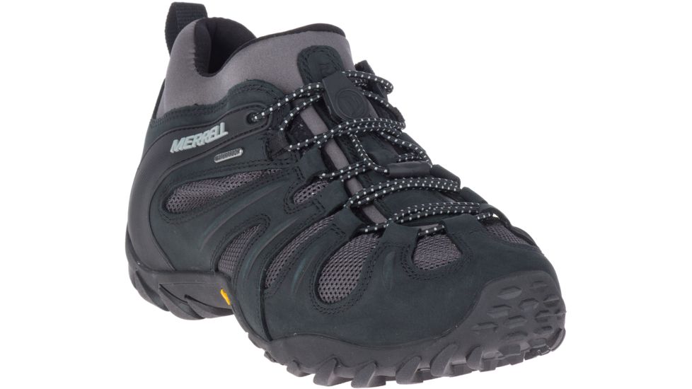 Merrell Cham 8 Stretch WP Hiking Shoes - Mens, Black/Grey, 10.5 US, J034177-10.5