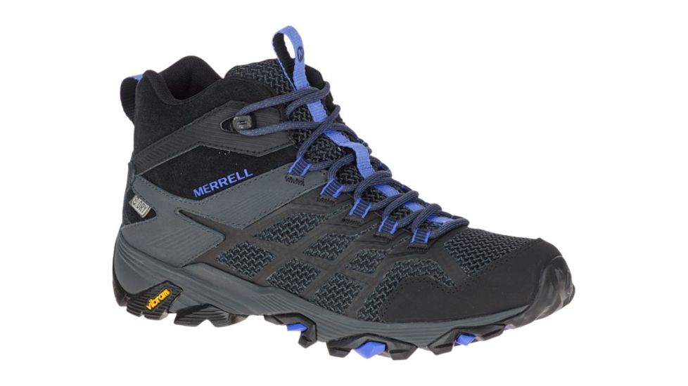 Merrell Moab FST 2 Mid Waterproof Hiking Boots - Women's, Black/Granite, 6.5, Medium, J77518-6.5