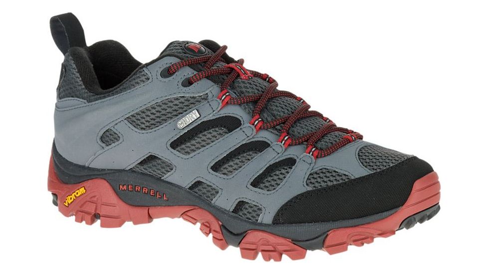 Merrell Moab Waterproof Hiking Shoe - Men's-Castle Rock/Black-Medium-9.5