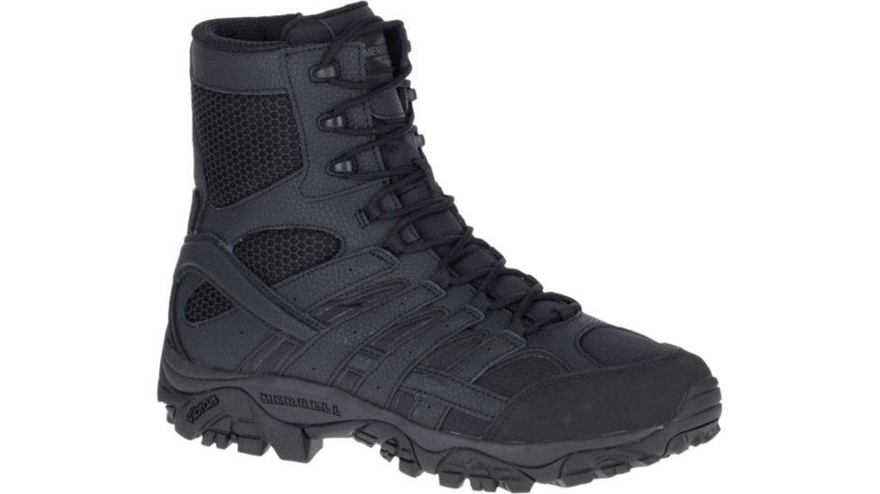 Merrell Tactical Moab 2 8in Tactical Boot, Black, 8.5, Wide J17781W-8.5