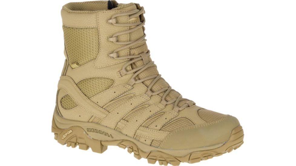 Merrell Tactical Moab 2 8in Tactical Waterproof Boot - Mens, Coyote, 15, J15841-15