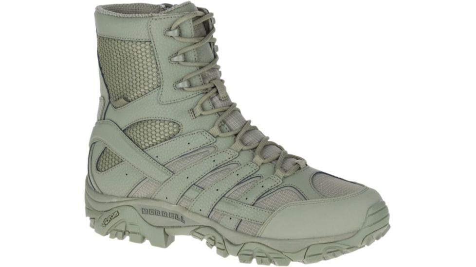 Merrell Tactical Moab 2 8in Tactical Waterproof Boot - Mens, Sage Green, 7 J17711-7
