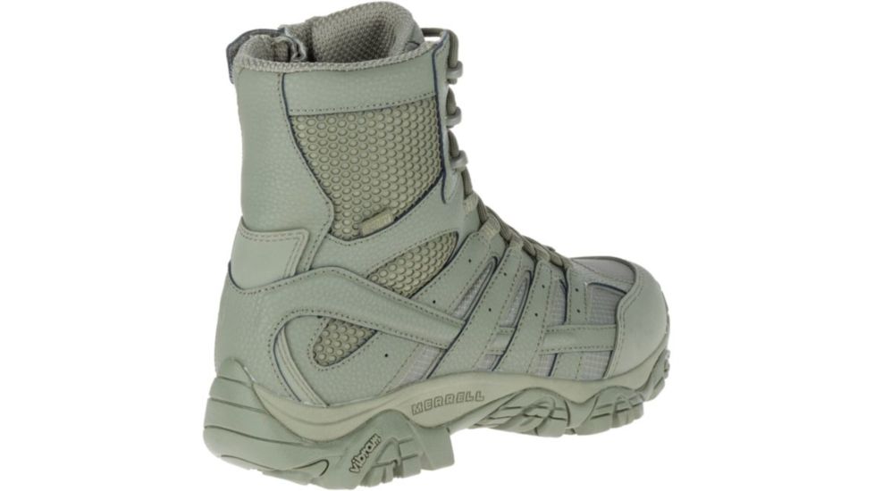Merrell Tactical Moab 2 8in Tactical Waterproof Boot - Womens, Sage Green, 10 J17718-10