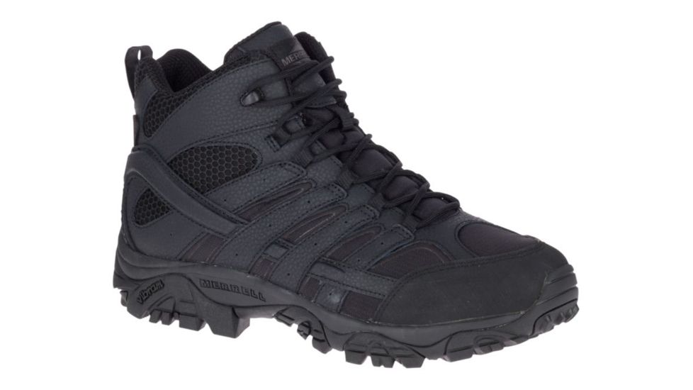 Merrell Tactical Moab 2 Mid Tactical Boot, Black, 03.5 J17787-03.5