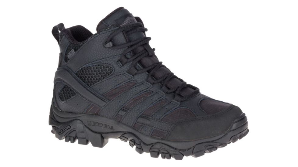 Merrell Tactical Moab 2 Mid Tactical Waterproof Boot - Womens, Black, 5 J17714-5