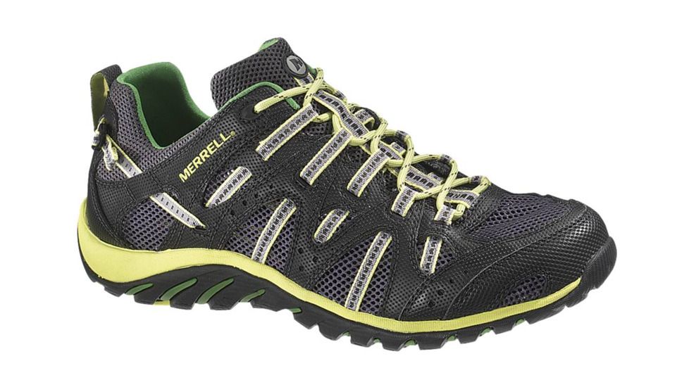 Merrell WaterPro Manistee Shoe - Men's-12 US-Black/Lime Zest
