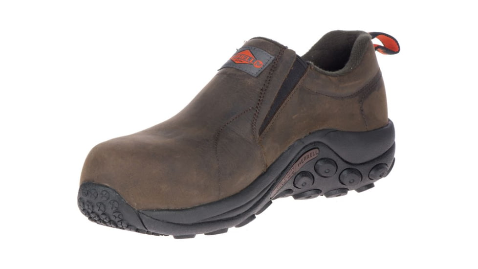 Merrell Work Jungle Moc Leather Composite Toe SD+ Work Shoe - Mens, Espresso, 7.5US, Wide, J099381W-07.5