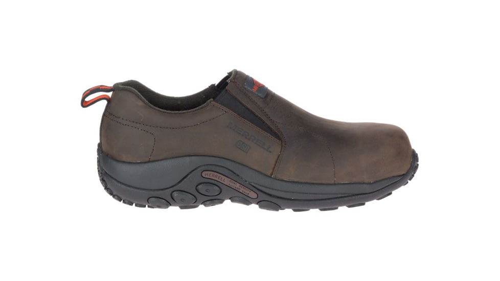 Merrell Work Jungle Moc Leather Composite Toe SD+ Work Shoe - Mens, Espresso, 7.5US, Wide, J099381W-07.5