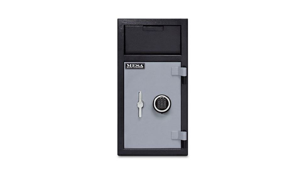 Mesa Safes Depository Safe w/Interior Locker,1.3 cu ft,Combination Lock,Two tone Black and Grey MFL2714C-ILK