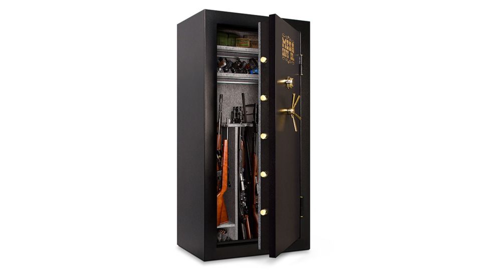 Mesa Safes Gun Safe,42 Gun Capacity,21.1 cu ft,67x32.25x16.875in,Combination Lock,Textured Black MBF7236C