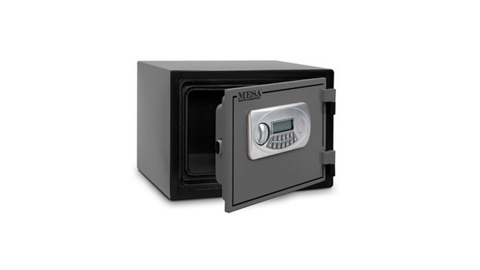 Mesa Safes UL Classified Fire Safe,0.4 cu ft,6.875x11.625x8.75in,Electronic Lock, Two-Tone Black/Grey MF30E