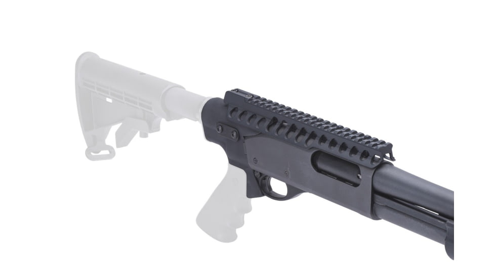 Mesa Tactical Adapter Mount Picatinny Rail for Remington 870, 12 Gauge, 9.5 in, Black, 93900