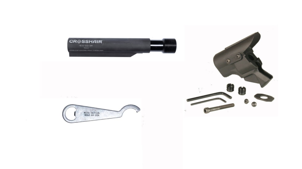 Mesa Tactical High-tube Hydraulic Recoil Starter Pack for Rem 870, 12 Gauge, no rail, Black, 96100