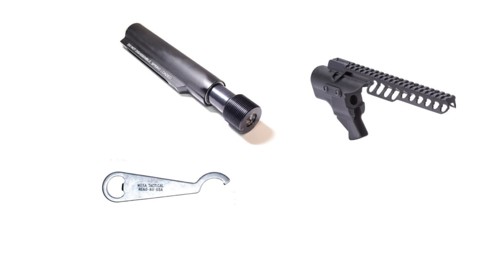 Mesa Tactical High-tube Hydro Recoil Starter Pack, Remington Model 870, 12 Gauge, 9.5 in rail, Black, 90260