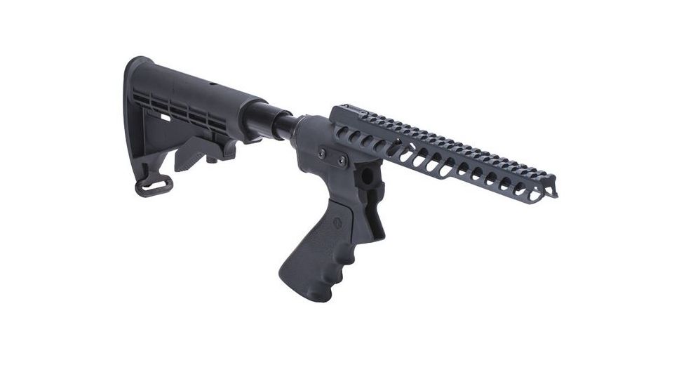 Mesa Tactical High-tube Telescoping Hydraulic Recoil Stock Kit for Rem 870, Black, 9.5 in, 92290