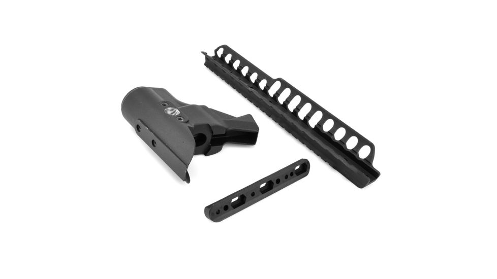 Mesa Tactical High-tube Telescoping Stock Adapter and Rail Kit for Rem 870 12-GA, 9in, Black 90630