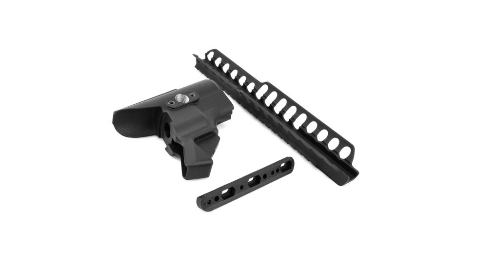 Mesa Tactical High-tube Telescoping Stock Adapter and Rail Kit for Rem 870 12-GA, 9in, Black 90630