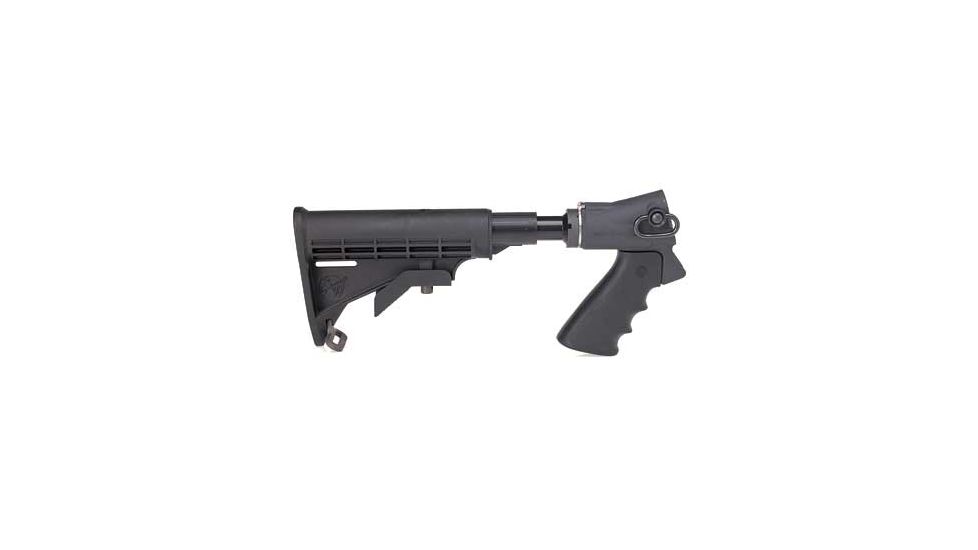 LEO Telescoping Hydraulic Recoil Stock Kit, Black, for 12/20-GA Remington 870