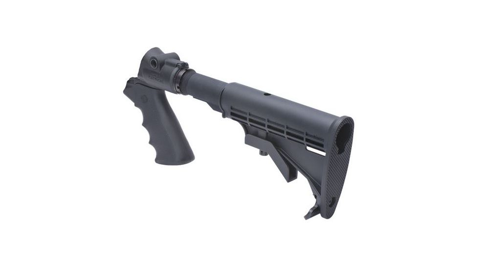 Mesa Tactical LEO Telescoping Stock Kit for Moss 500/590 and Mav 88, 12-GA, Black, 93180