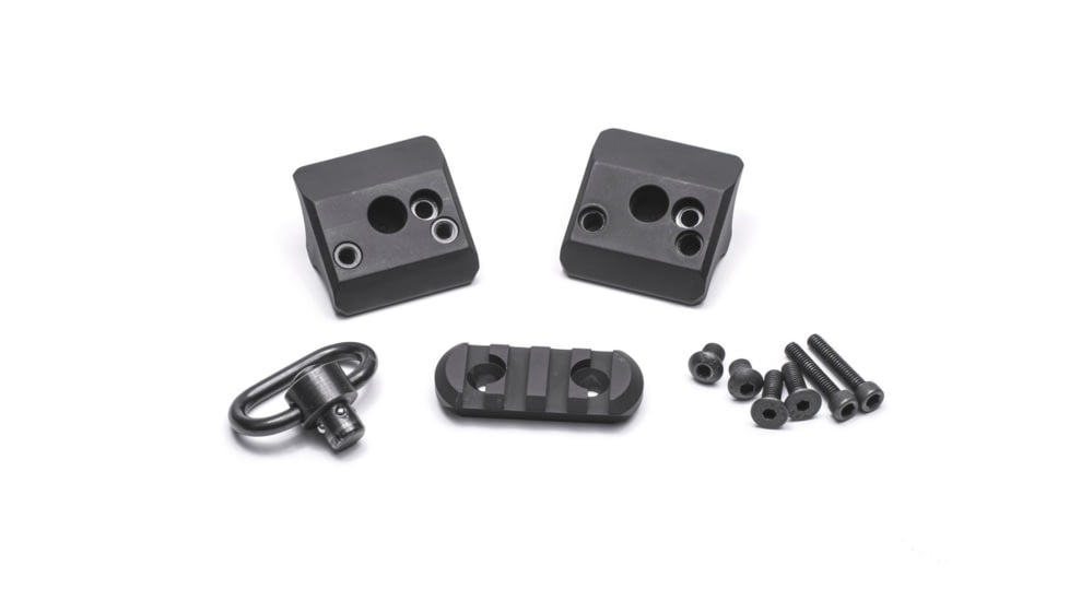 Mesa Tactical Remington Model 870 Magazine Clamp w/Rail and Sling Swivel, Black, w/Rail and Sling Swivel, 93920