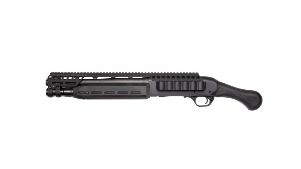 Mesa Tactical SureShell Aluminum Carrier and Fallon Rail, Remington V3 TAC-13, 6-Shell, 12 Gauge, 18 in, Black, 93430