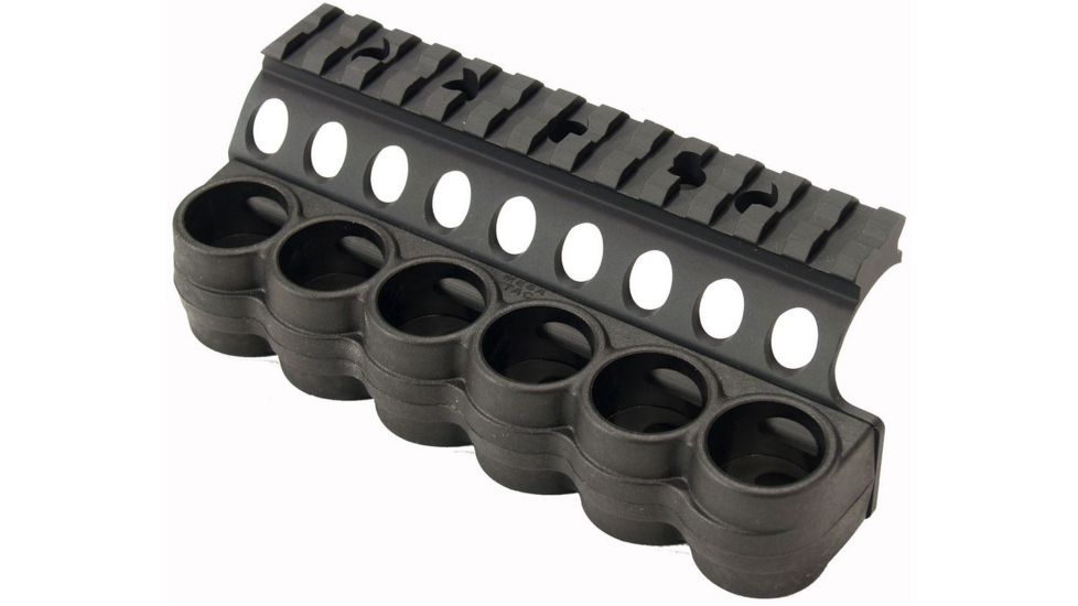 Mesa Tactical SureShell Polymer Carrier and Rail for Ben M4, 12-GA, Black, 6-Shell, 5.5 in, 94930