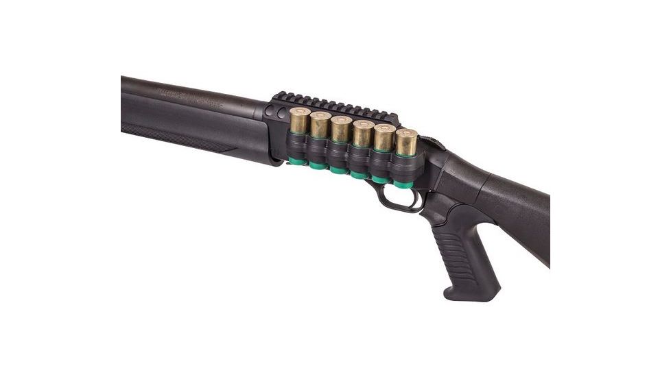 Mesa Tactical SureShell Polymer Carrier and Rail for Moss 930, 12-GA, Black, 6-Shell, 5 in, 94890