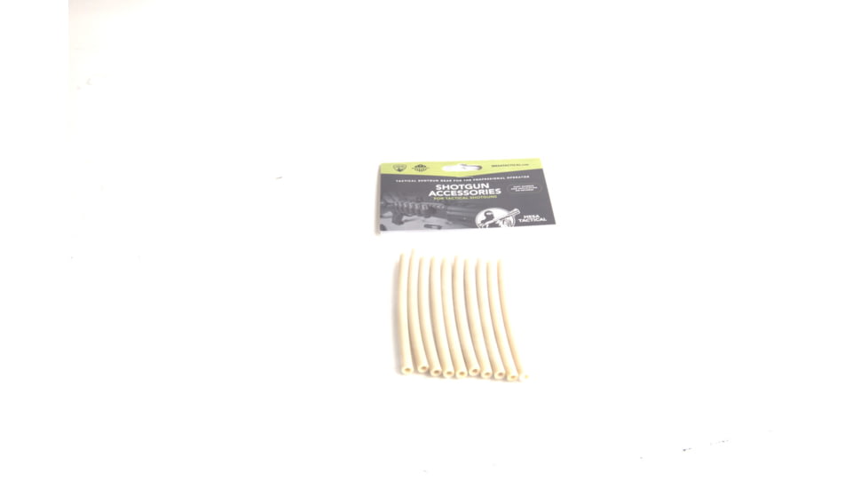 Mesa Tactical 6-Shell, A73 Durometer, 10 Count Spares Pack- SureShell Replacement Retention Tubing, White, 93410