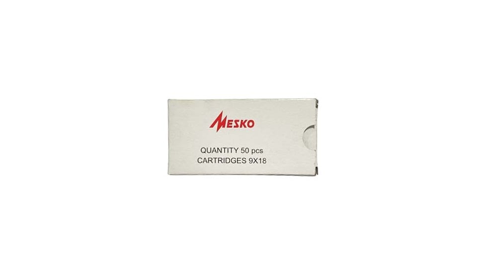 Mesko 9x18mm Makarov Centerfire Pistol Ammo, 50 Rounds, RDG918MKMKO