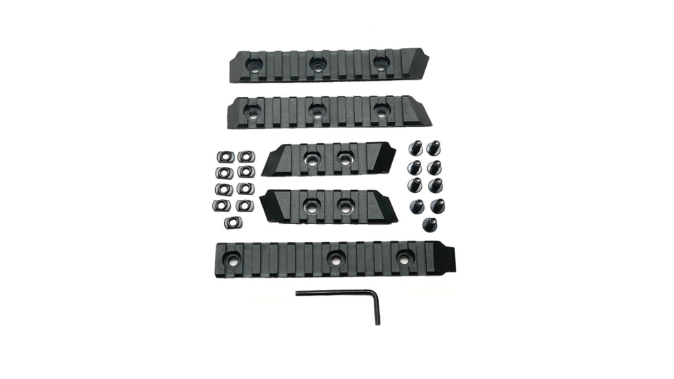 Meta Tactical M-Lok Picatinny Accessory Rails Kit, Black, MTA-ACC-RAILS