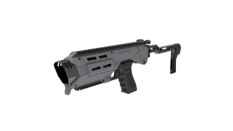Meta Tactical MX1 Conversion Kit for All Glock Pistols, Polymer Stabilizer w/Metal Core, Grey, 0, MX1-PS-GY