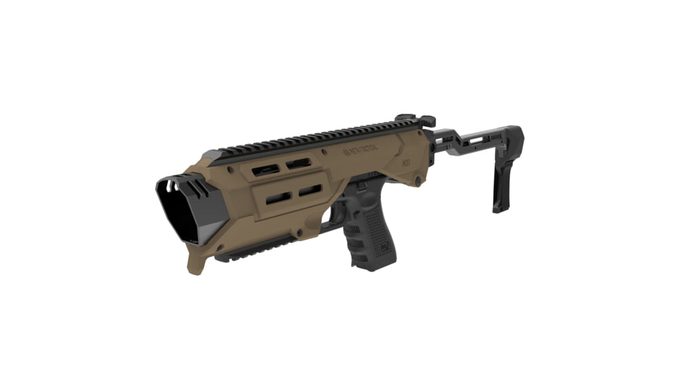 Meta Tactical MX1 Conversion Kit for All Glock Pistols, Polymer Stabilizer w/Metal Core, Tan, 0, MX1-PS-TN