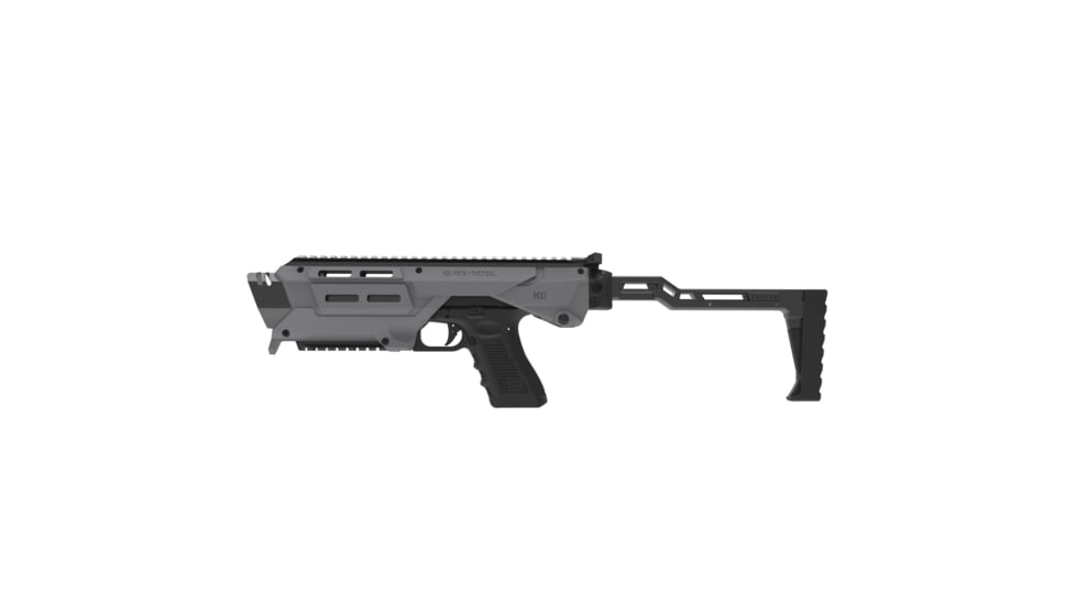 Meta Tactical MX1 Conversion Kit for All Glock Pistols, Polymer Stock w/Metal Core, Grey, 0, MX1-PSTK-GY