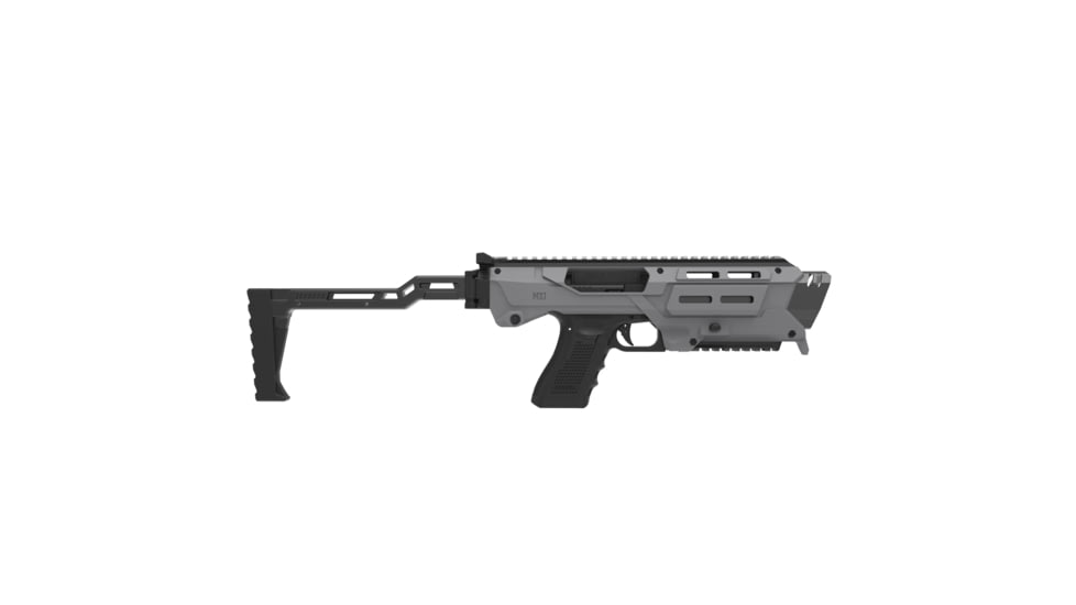 Meta Tactical MX1 Conversion Kit for All Glock Pistols, Polymer Stock w/Metal Core, Grey, 0, MX1-PSTK-GY