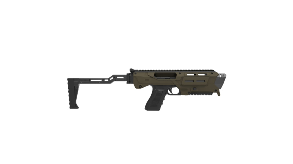 Meta Tactical MX1 Conversion Kit for All Glock Pistols, Polymer Stock w/Metal Core, OD Green, 0, MX1-PSTK-GR
