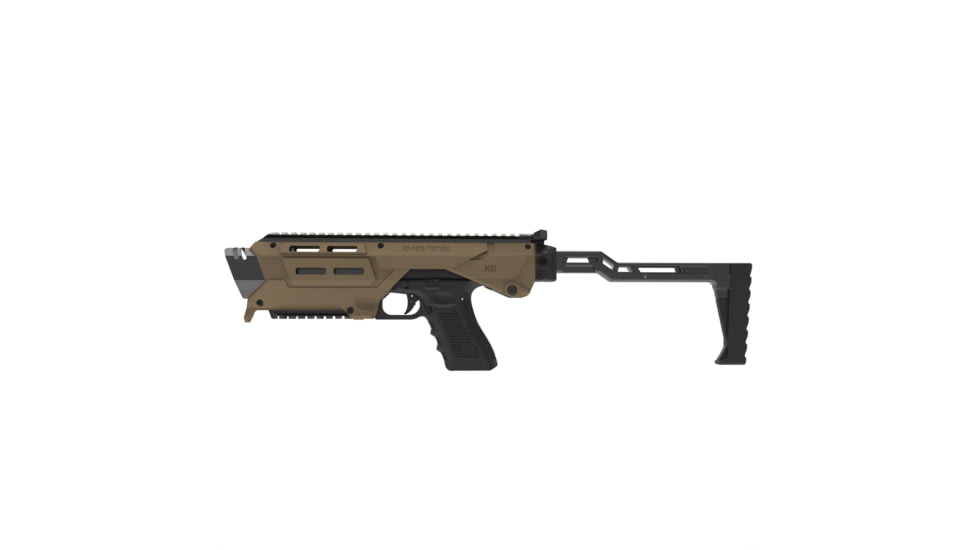 Meta Tactical MX1 Conversion Kit for All Glock Pistols, Polymer Stock w/Metal Core, Tan, 0, MX1-PSTK-TN