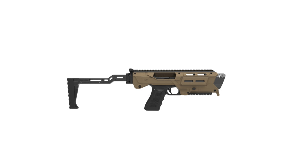 Meta Tactical MX1 Conversion Kit for All Glock Pistols, Polymer Stock w/Metal Core, Tan, 0, MX1-PSTK-TN