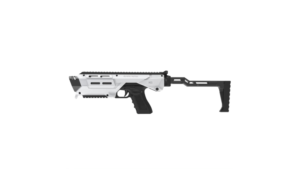 Meta Tactical MX1 Conversion Kit for All Glock Pistols, Polymer Stock w/Metal Core, White, 0, MX1-PSTK-WT